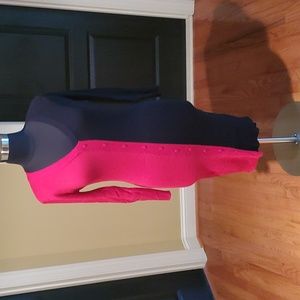 Ashley Stewart red and black sweater dress